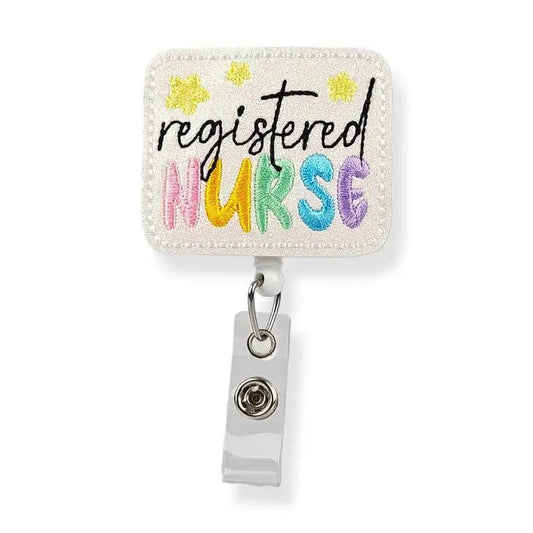 Registered Nurse Starry Badge Pal badge reel