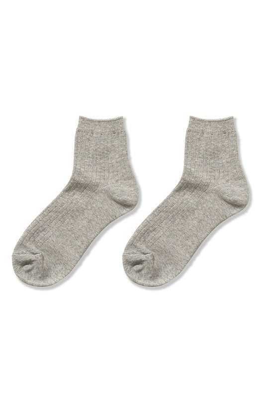 Zenana Cotton Crew Socks