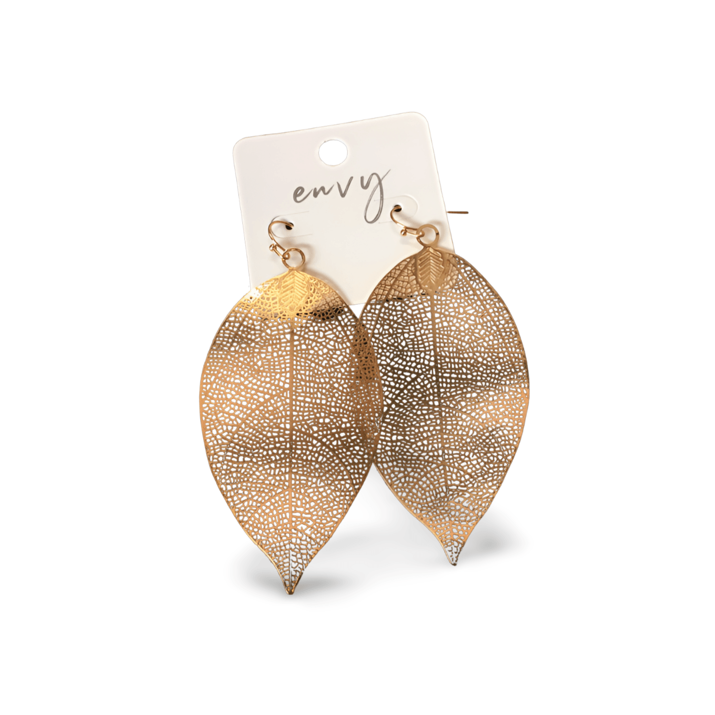 Gold Feather Earrings - Moonlight Boutique