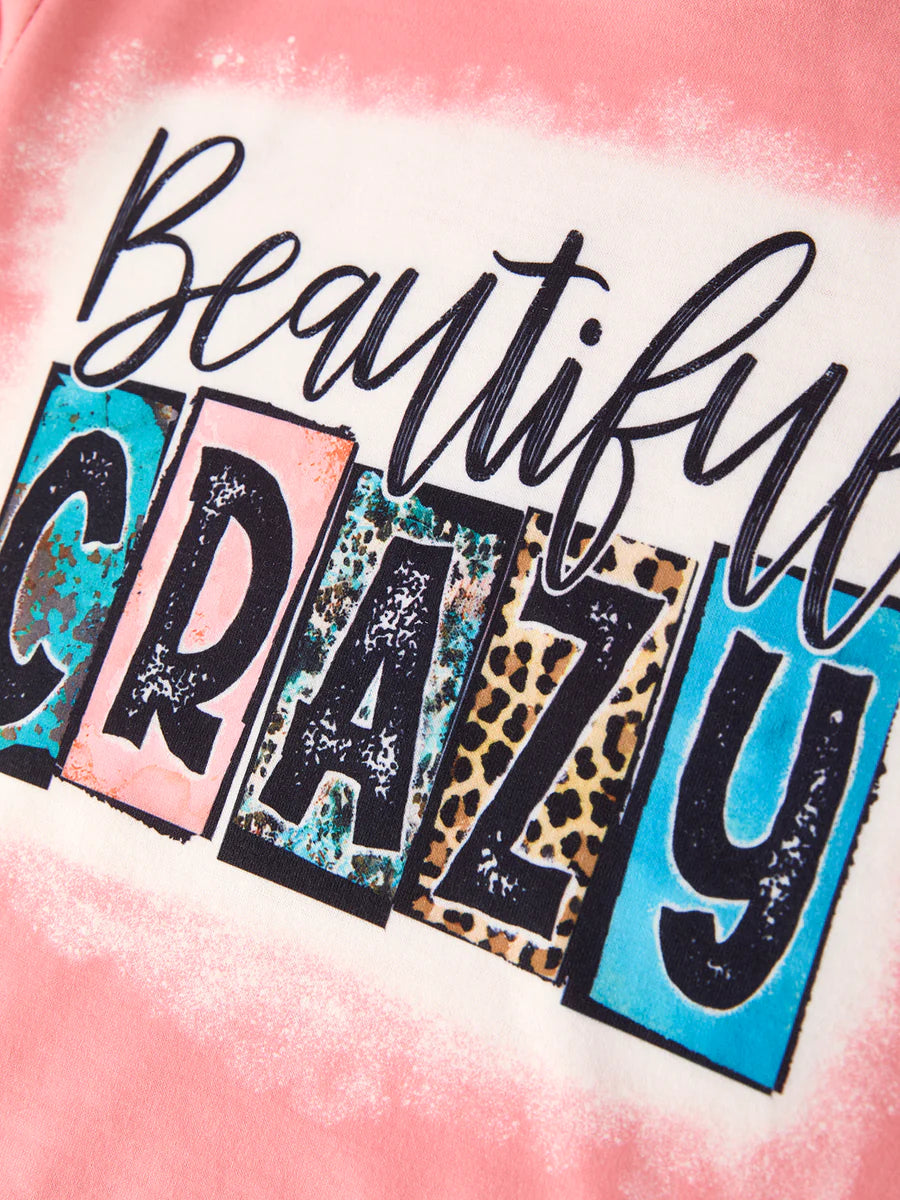 Beautiful Crazy Hooded Sweatshirt & Sweatpants Set