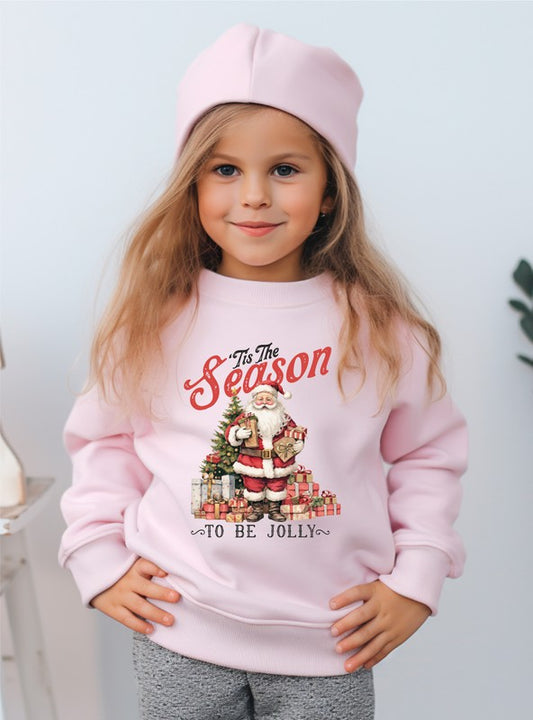 Tis The Season to Be Jolly Santa Toddler Graphic