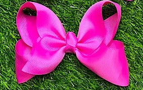 GARDEN ROSE 5.5" INCH HAIR BOW Hair Bow