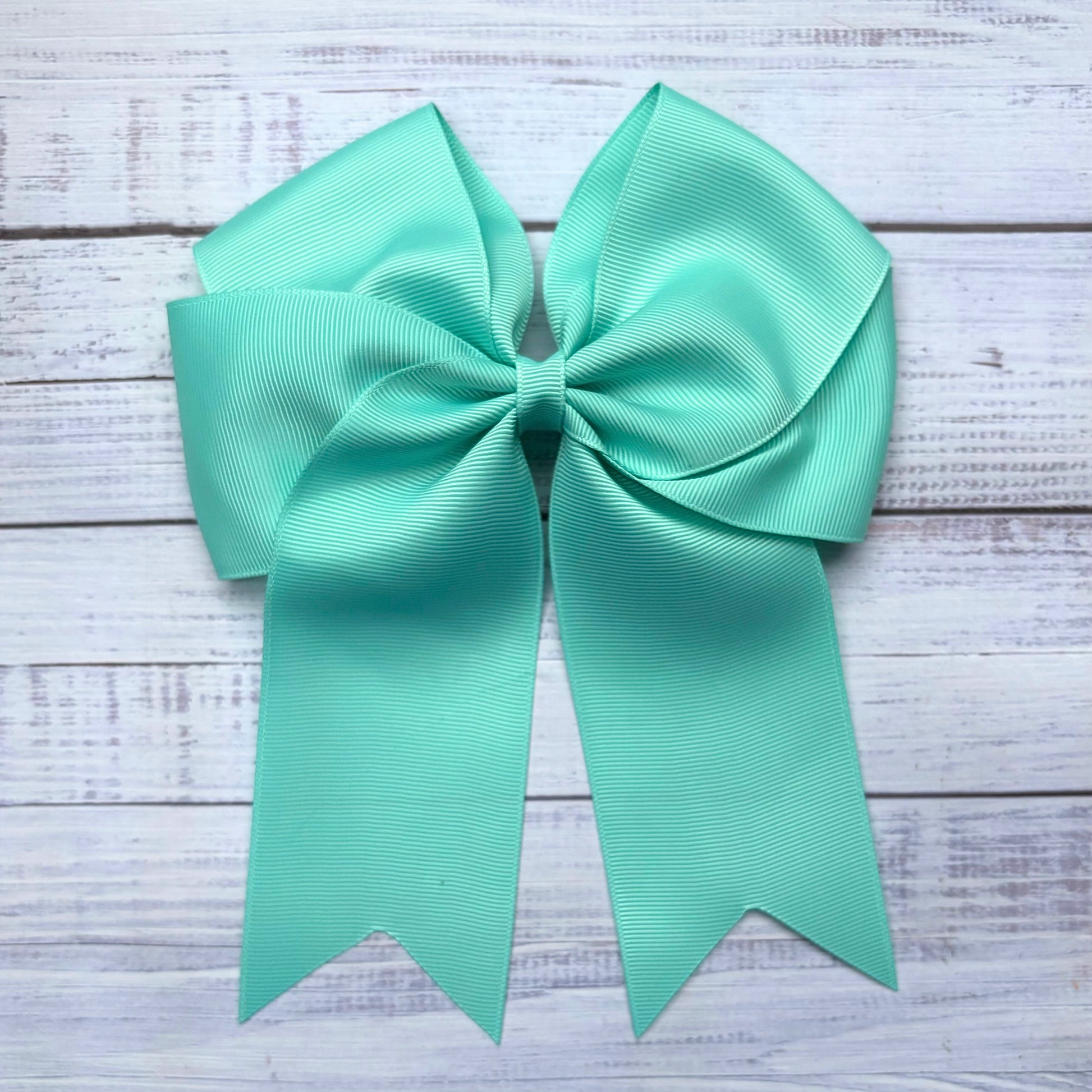 Cute Tale Bow Aqua Hair Bow