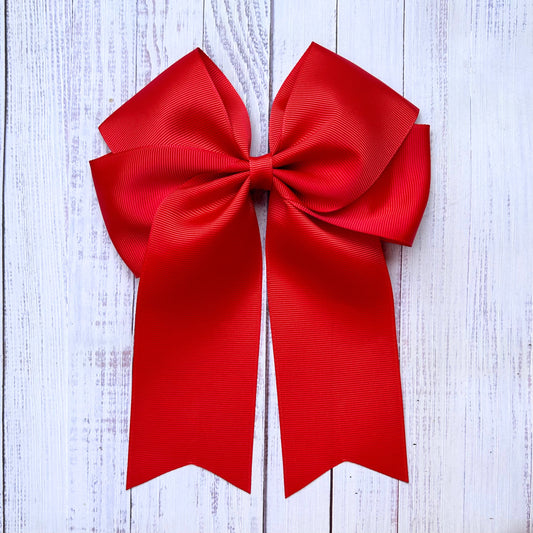 Cute Tale Bow Red Hair Bow