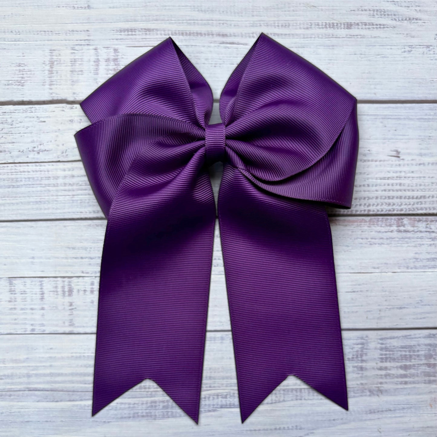 Cute Tale Bow Plum Hair Bow