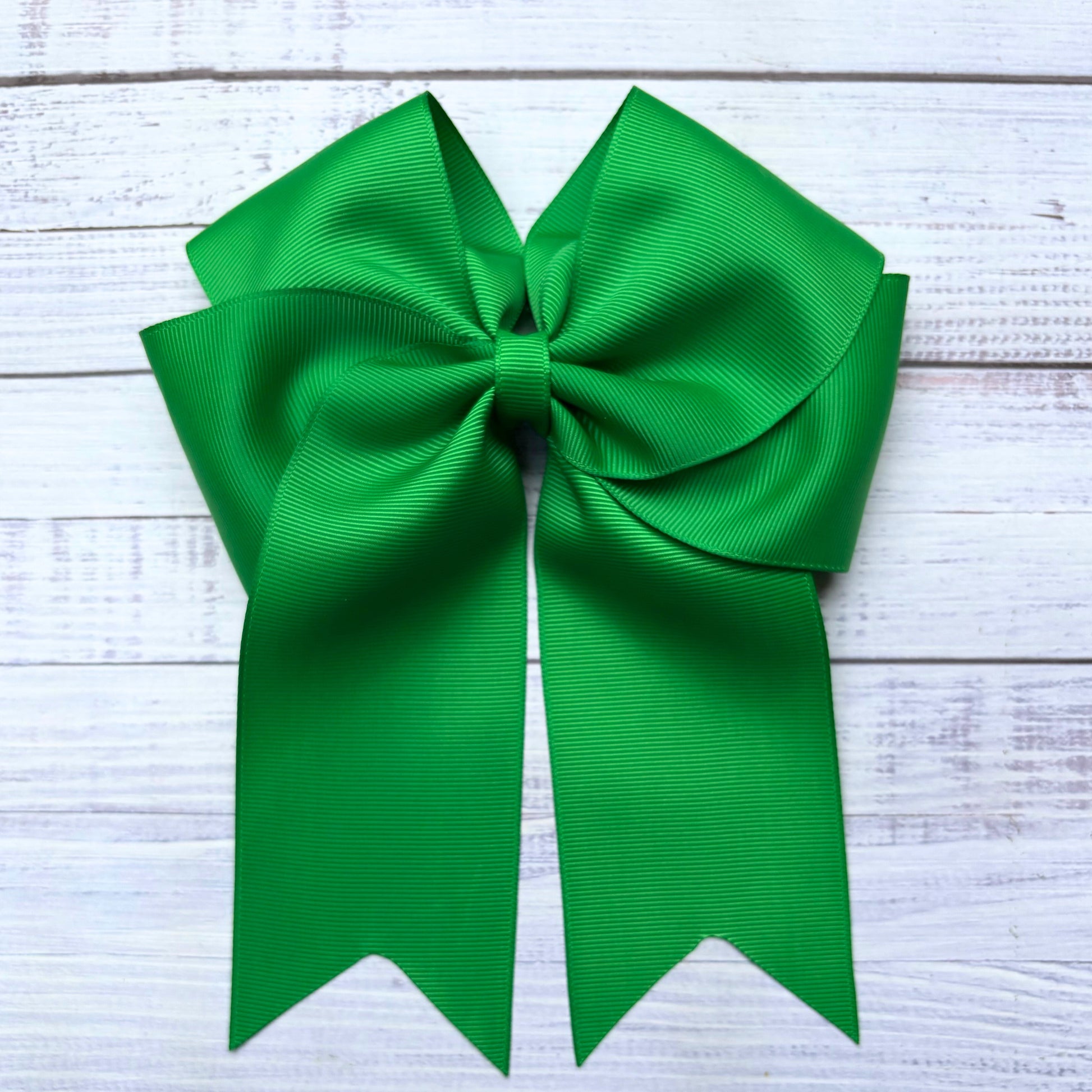 Cute Tale Bow Emerald Green Hair Bow
