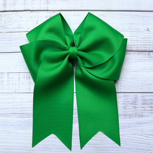 Cute Tale Bow Emerald Green Hair Bow