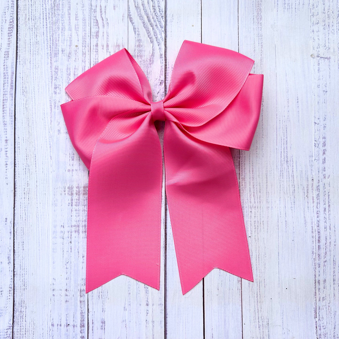 Cute Tale Bow Hot Pink Hair Bow