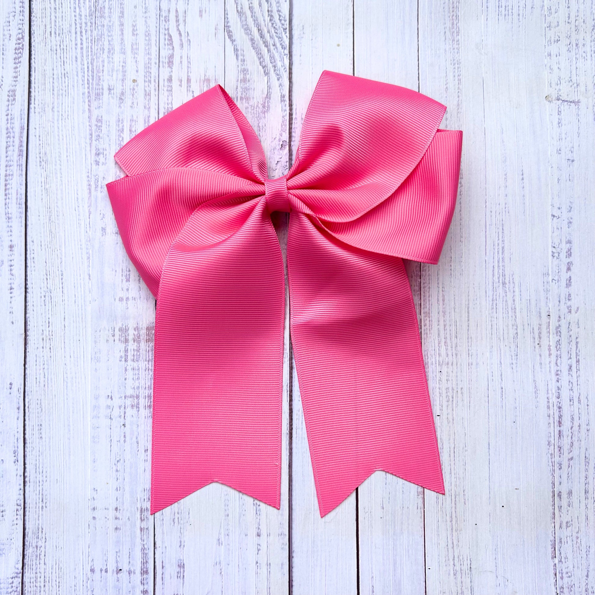 Cute Tale Bow Hot Pink Hair Bow