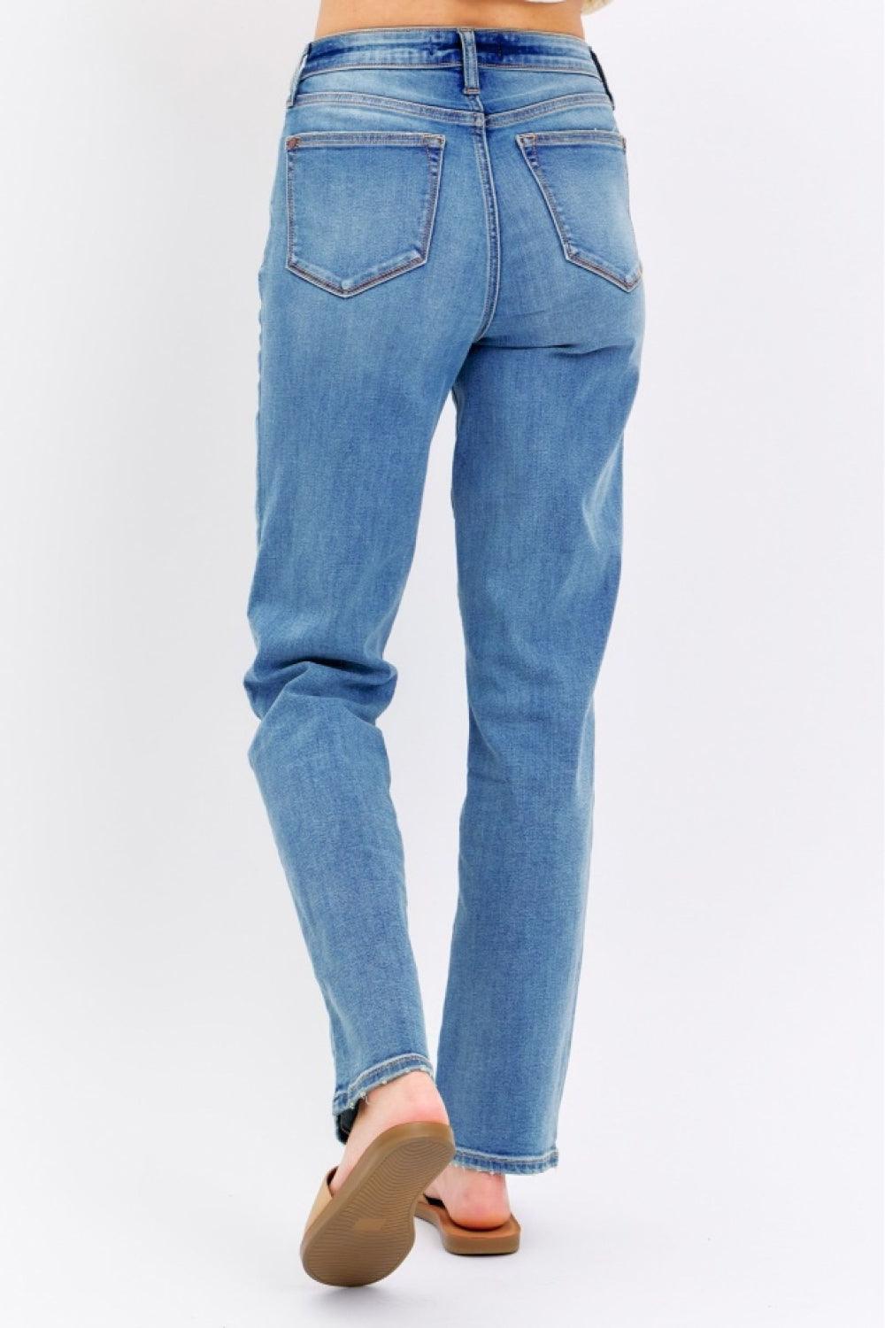 Judy Blue Full Size High Waist Straight Jeans - Moonlight Boutique