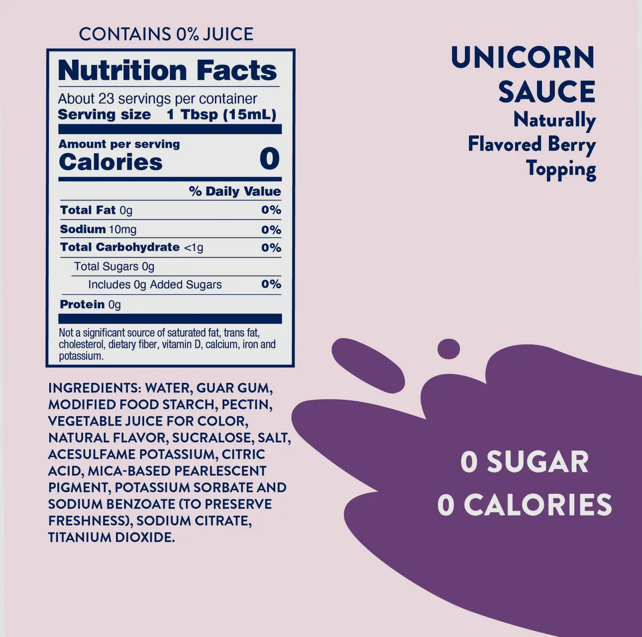Skinny Mixes Unicorn Sauce Topping