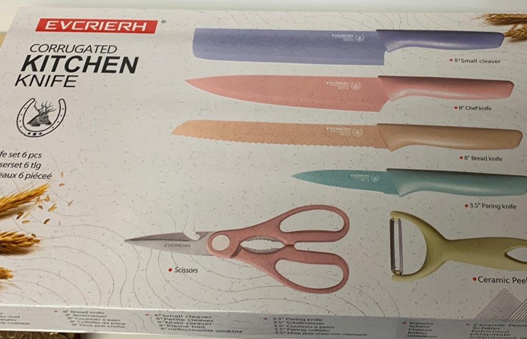 Multicolor Kitchen Knife Set - Moonlight Boutique