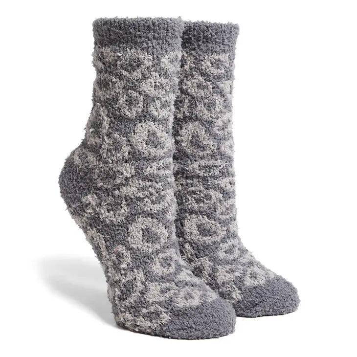 Luxury Soft Leopard Pattern Mini Crew Winter Socks - Moonlight Boutique