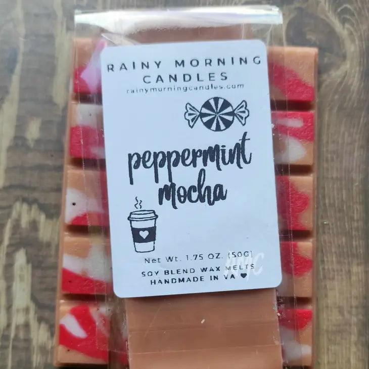 Peppermint Mocha | Holiday Snap Bar Wax Melt - Moonlight Boutique