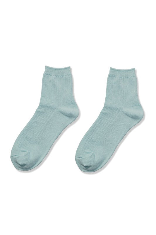 Zenana Cotton Crew Socks