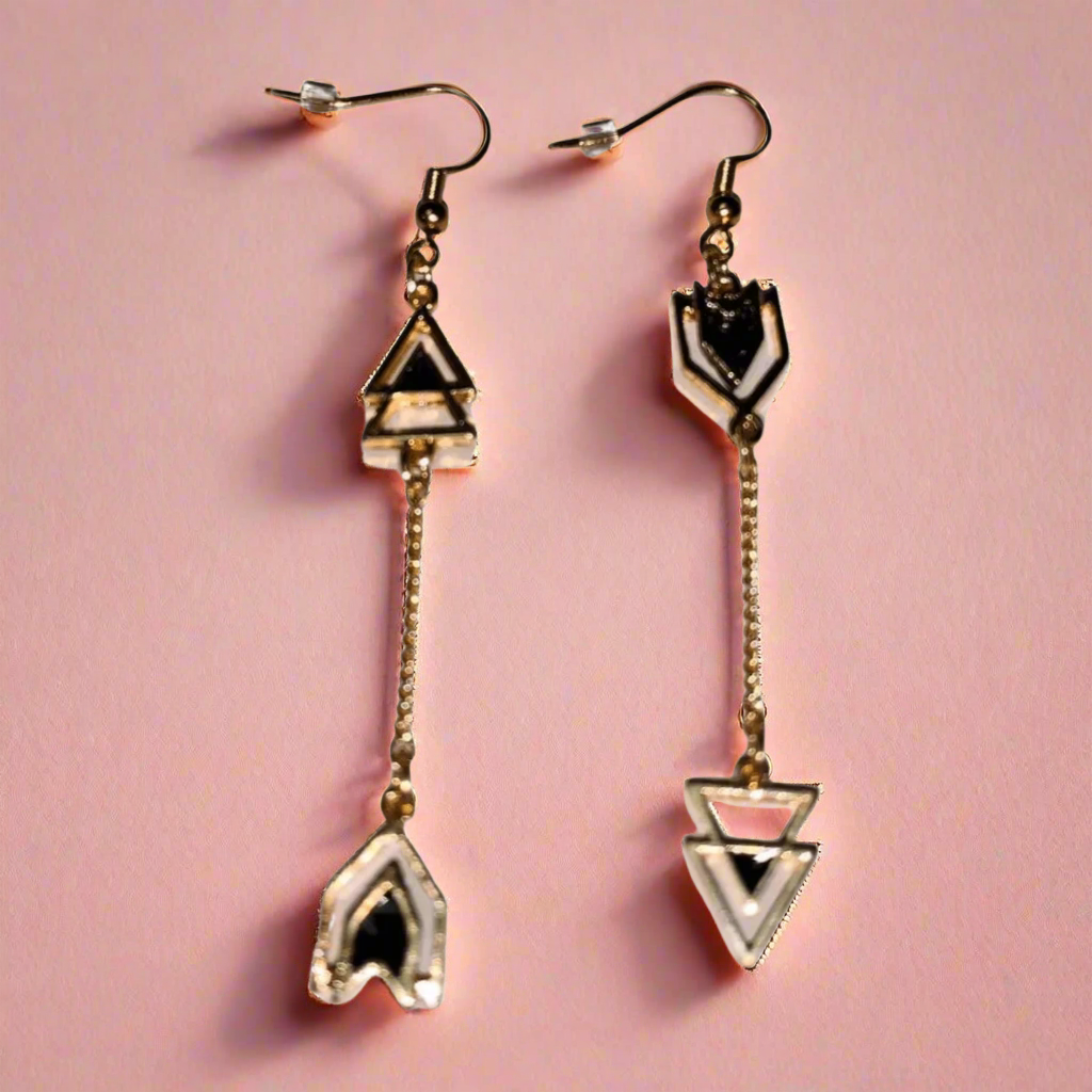 Asymmetrical Arrow Earrings - Kentucky Belle Boutique