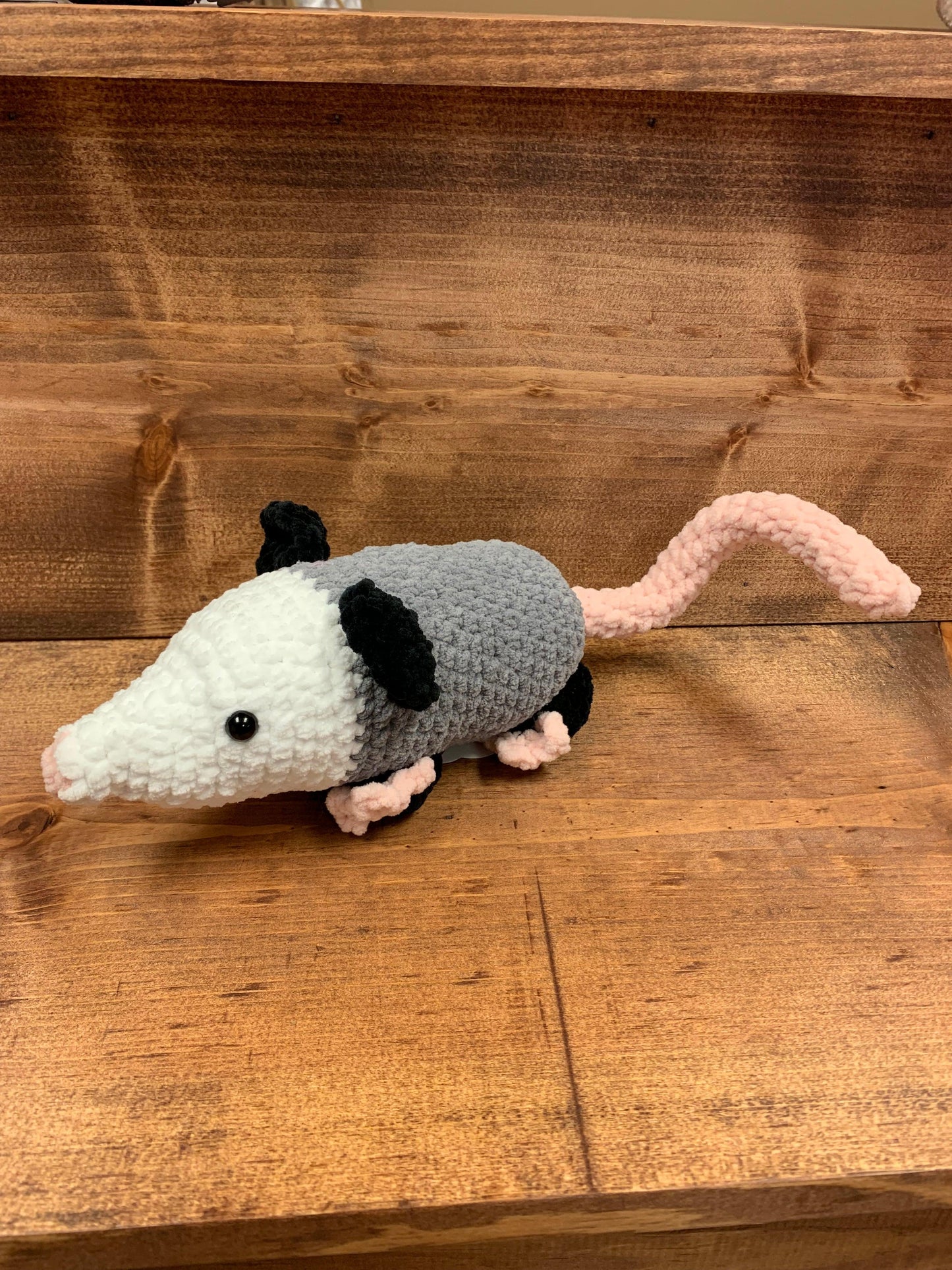 Handmade Crochet Baby Opossum