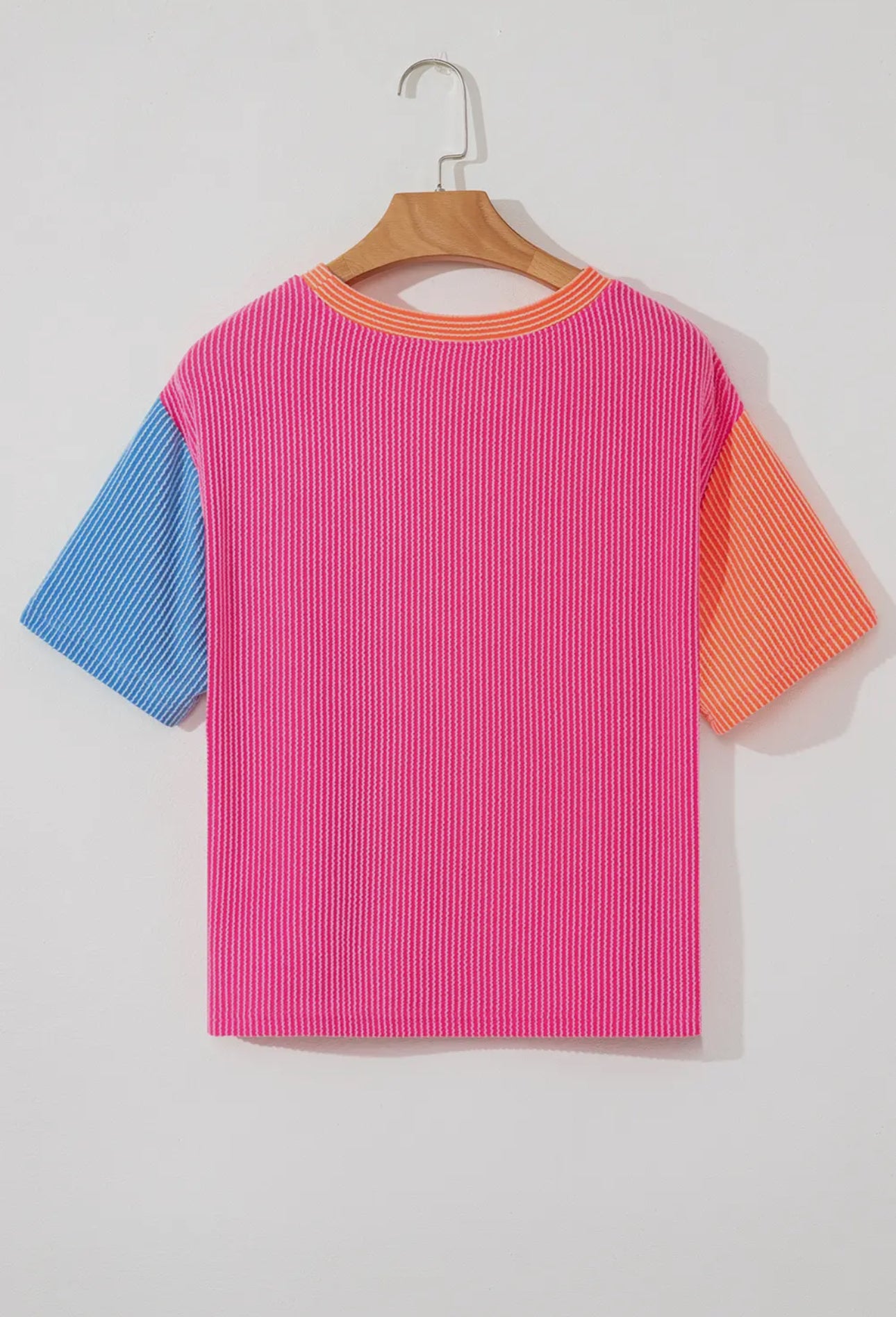 Corded Color-block Crewneck Women’s Tee