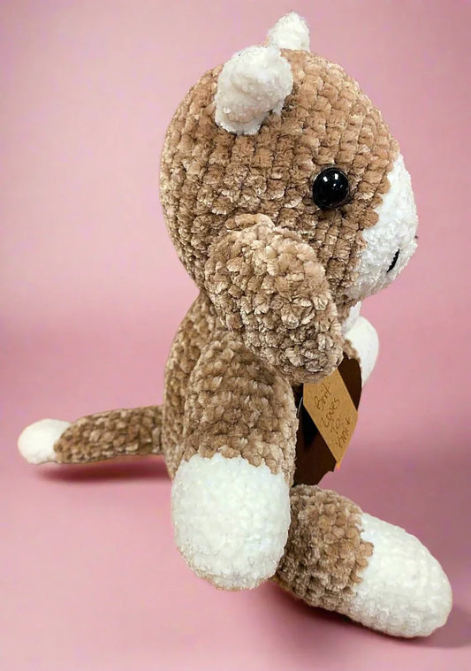 Handmade Crochet Cow Homemade Stuffed Animal