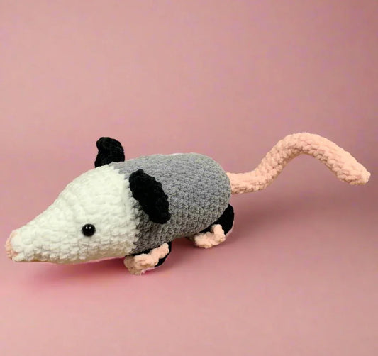 Handmade Crochet Momma Opossum Homemade Stuffed Animal