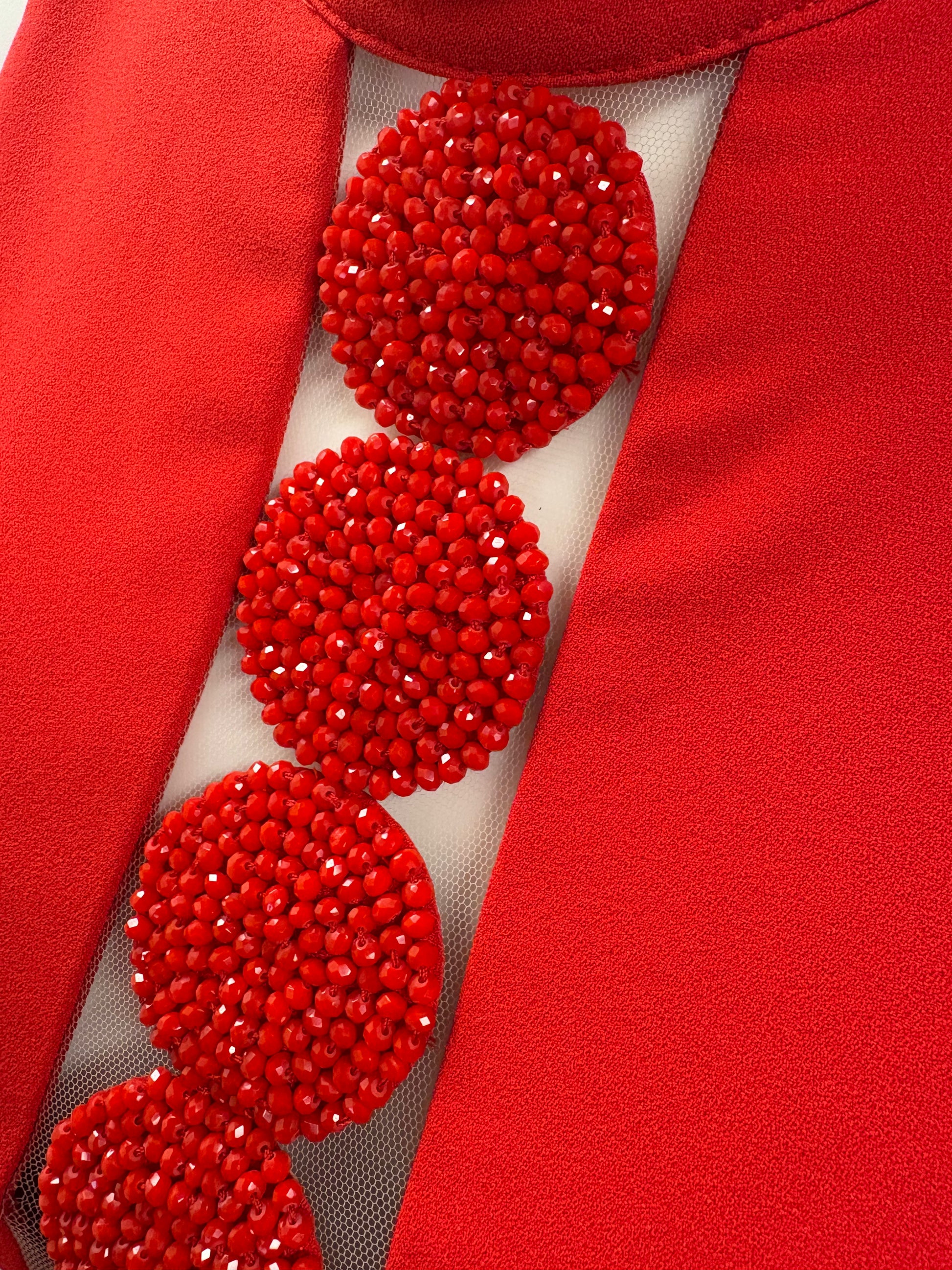 Forever Unique Tia Red Jumpsuite