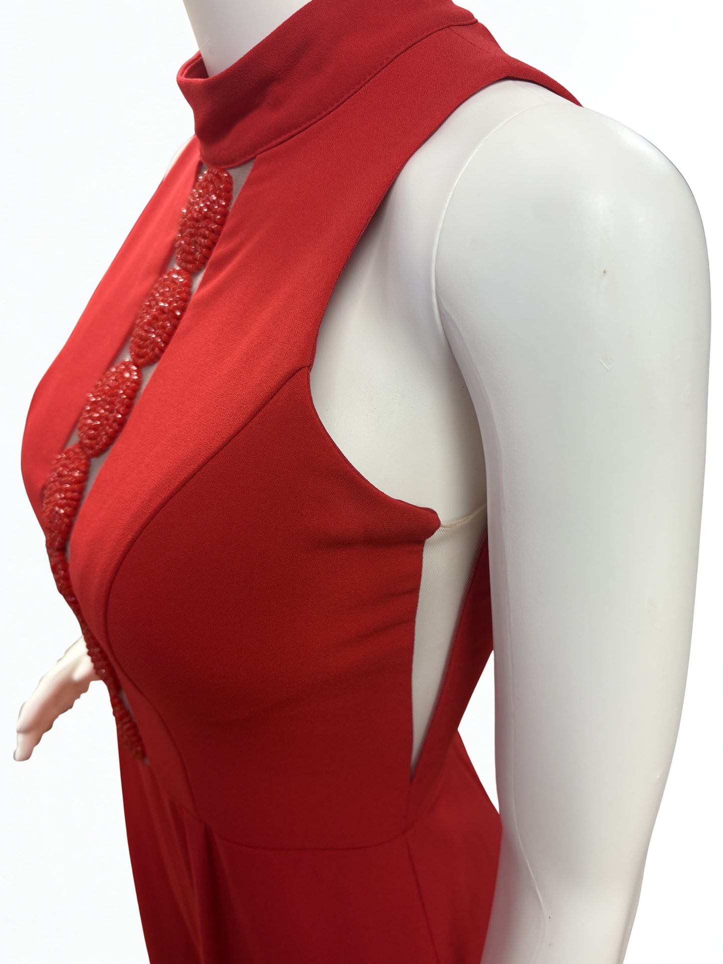 Forever Unique Tia Red Jumpsuite