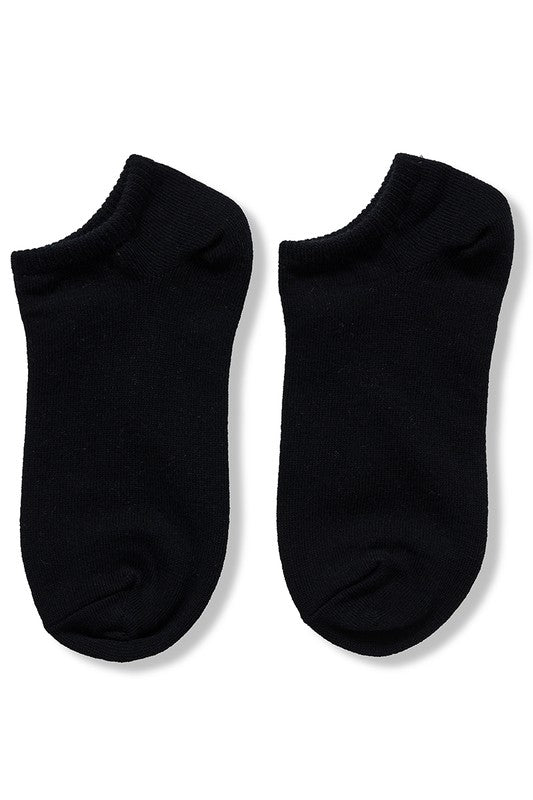 Zenana Casual Plain Cotton Ankle Socks