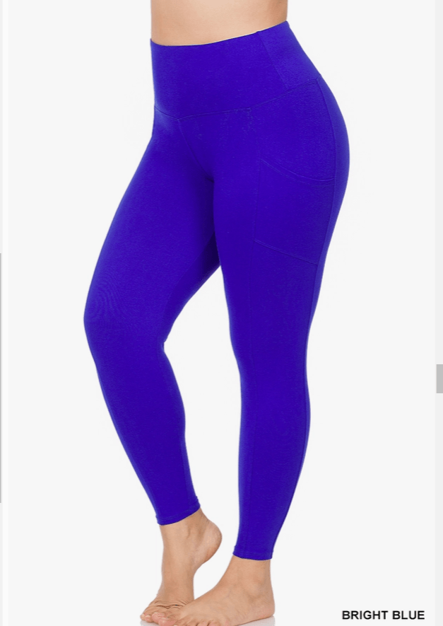 Plus Size Microfiber Full Length Leggings - Moonlight Boutique