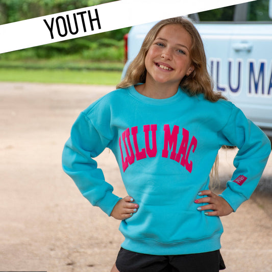 KD-SW-1007 BLUE/HOT PINK PUFF Sweatshirt