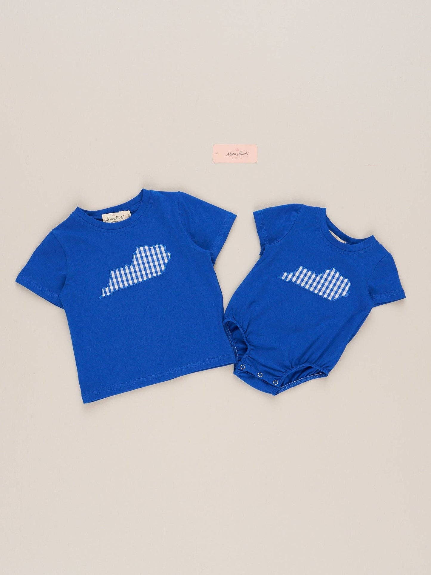Kentucky Embroidered Gingham Bubble