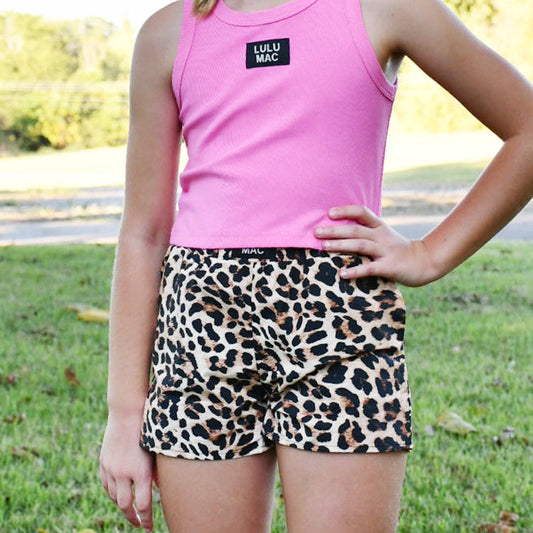 LM-KSH-1003-Leopard KIDS SHORTS Shorts
