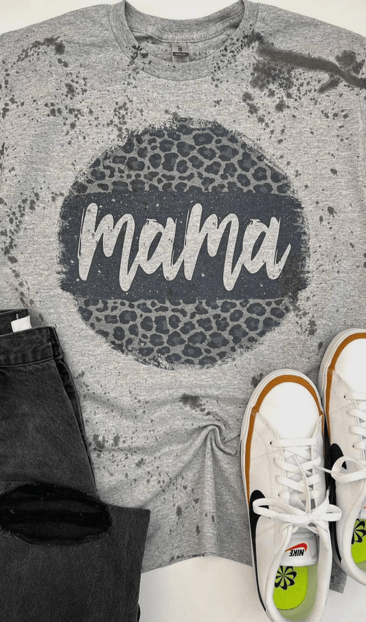 Mama Leopard Circle Tee - Moonlight Boutique