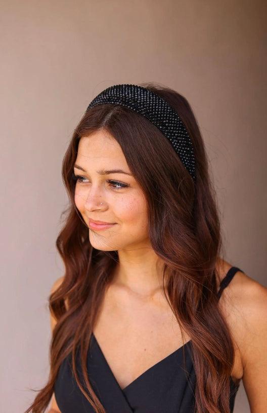 Black Bling Hairband - Moonlight Boutique