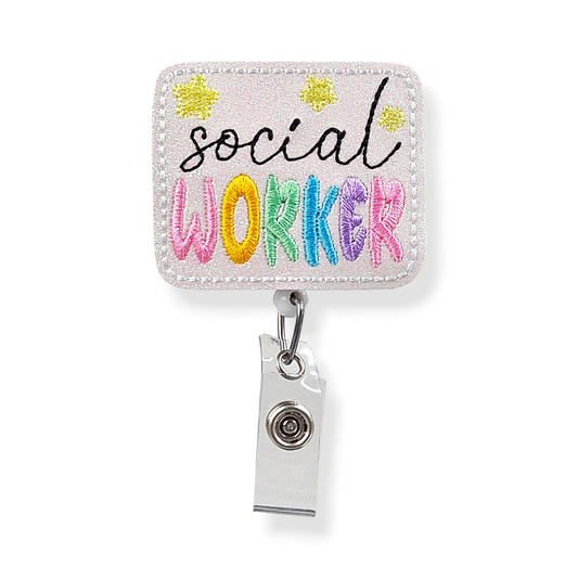 Social Worker Starry Badge Pal - Moonlight Boutique