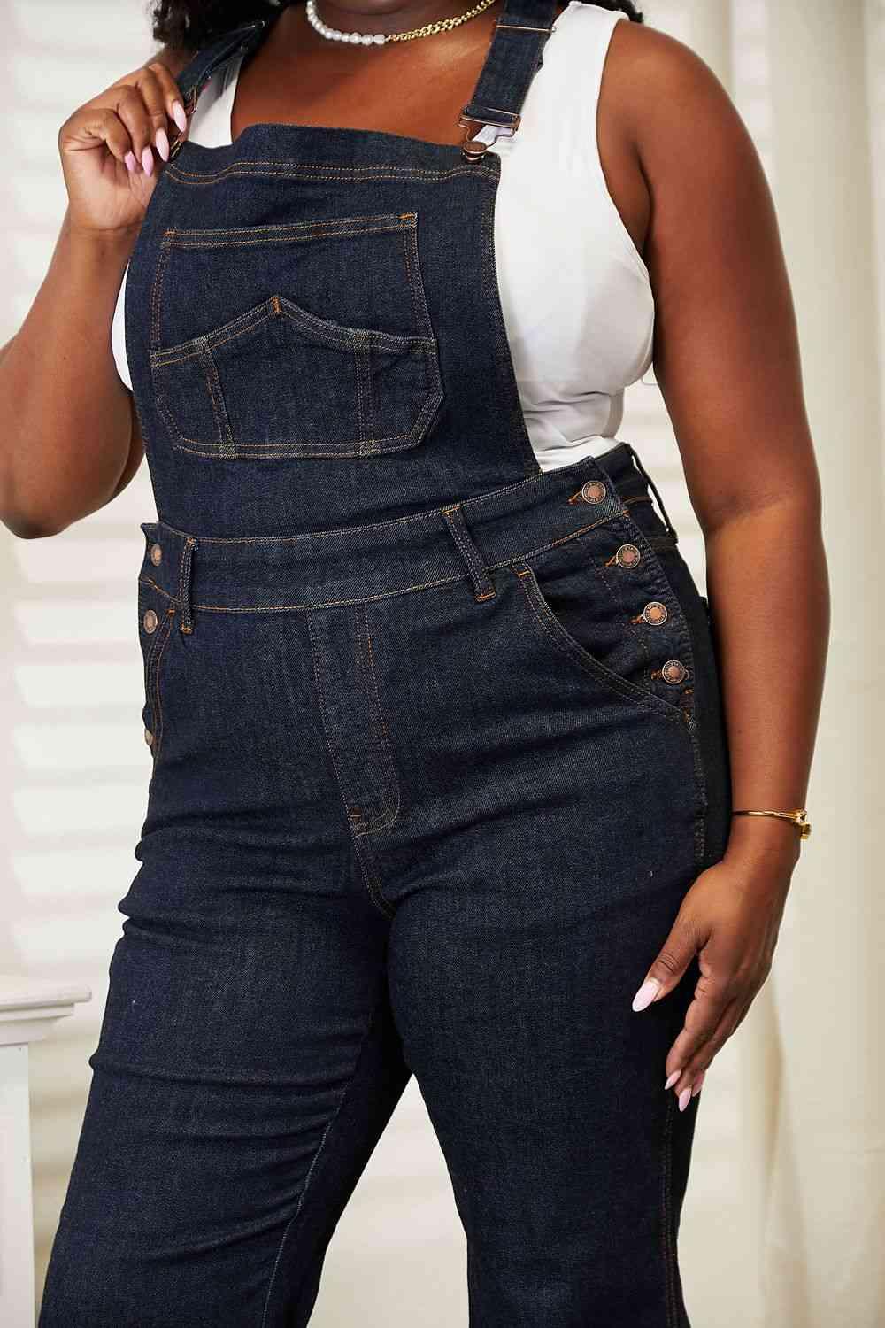 Judy Blue Full Size High Waist Classic Denim Overalls - Moonlight Boutique