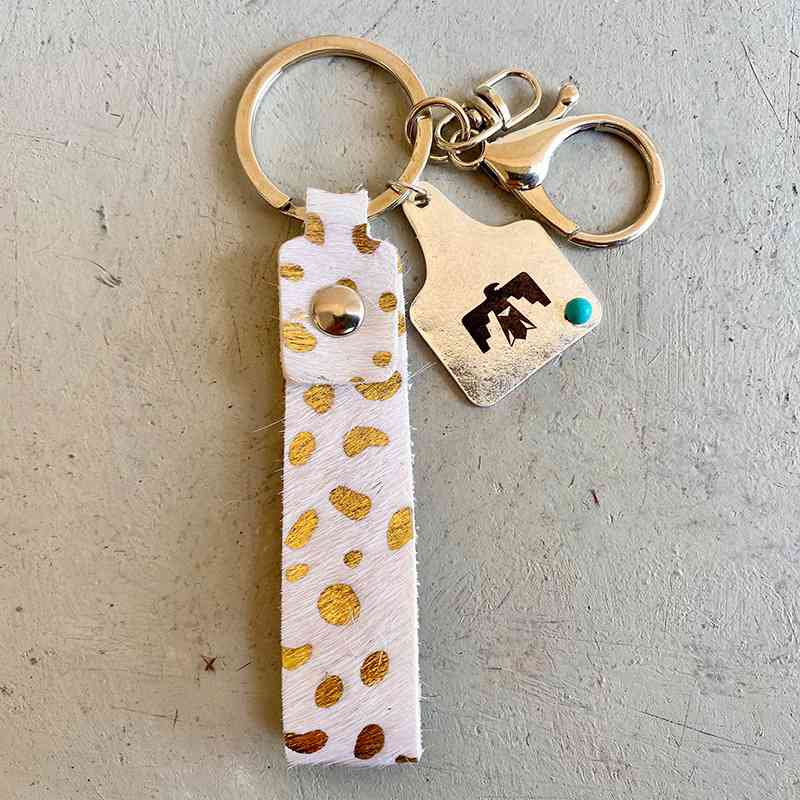 Genuine Leather Alloy Keychain - Moonlight Boutique