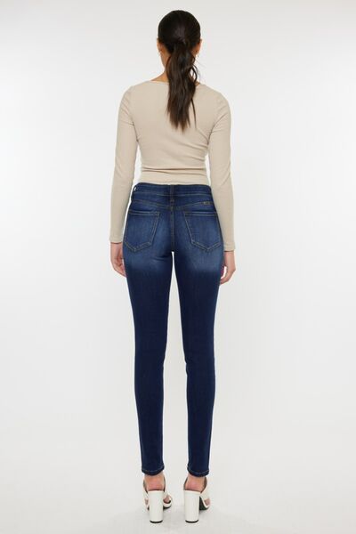 Kancan Mid Rise Gradient Skinny Jeans - Moonlight Boutique