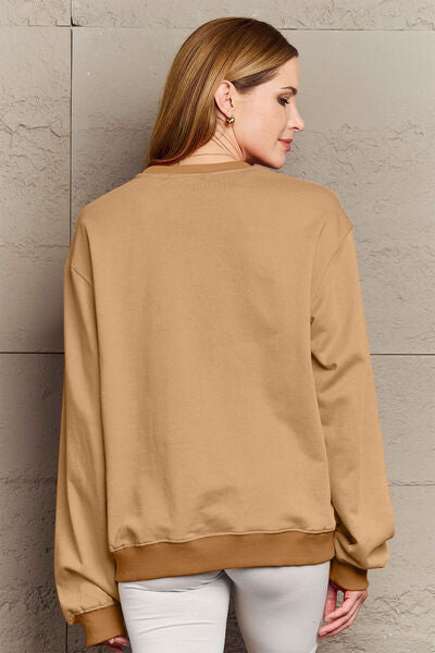 Simply Love Full Size IN MY LOVER ERA Round Neck Sweatshirt - Moonlight Boutique