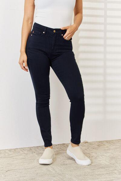 Judy Blue Full Size Garment Dyed Tummy Control Skinny Jeans - Moonlight Boutique