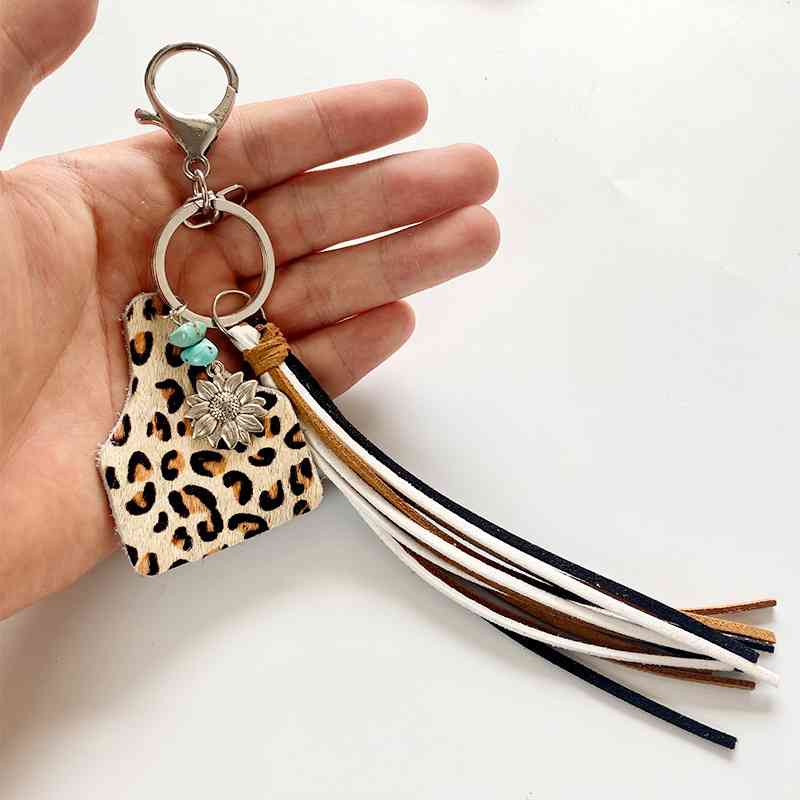 Turquoise Fringe Detail Key Chain - Moonlight Boutique