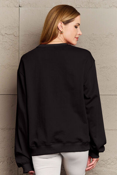 Simply Love Full Size IN MY LOVER ERA Round Neck Sweatshirt - Moonlight Boutique