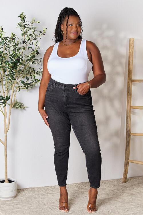 Judy Blue Full Size Tummy Control High Waist Denim Jeans - Moonlight Boutique