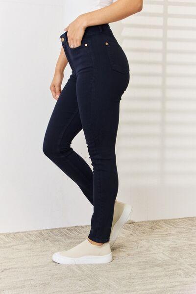 Judy Blue Full Size Garment Dyed Tummy Control Skinny Jeans - Moonlight Boutique