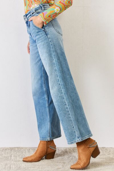 Kancan High Waist Wide Leg Jeans - Moonlight Boutique