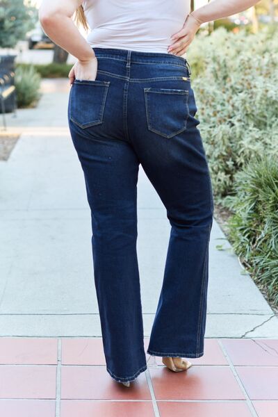 Kancan Full Size Slim Bootcut Jeans - Moonlight Boutique