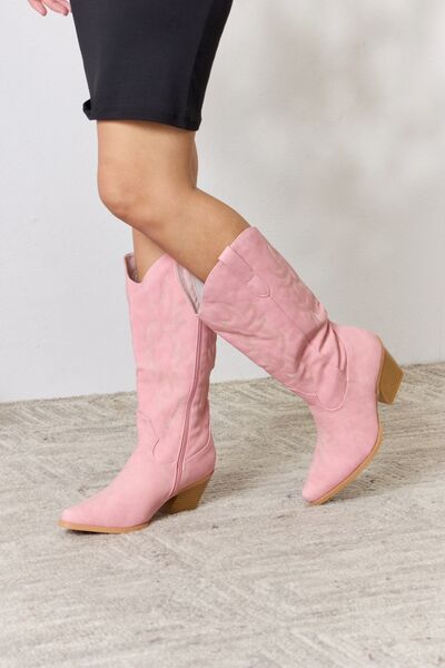 Forever Link Knee High Cowboy Boots - Moonlight Boutique