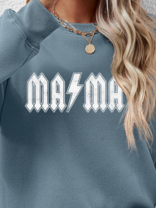 Letter Graphic Dropped Shoulder Sweatshirt - Moonlight Boutique