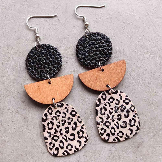 Geometrical Shape Dangle Earrings Earrings Style A One Size