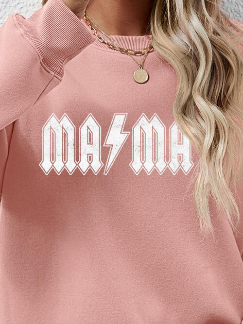 Letter Graphic Dropped Shoulder Sweatshirt - Moonlight Boutique