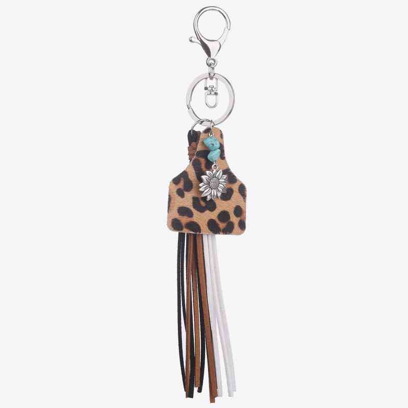 Turquoise Fringe Detail Key Chain - Moonlight Boutique